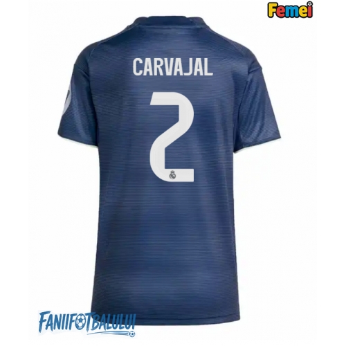 Real Madrid Daniel Carvajal #2 Tricou Fotbal Replică 2025-26 Femei Deplasare Real Madrid Daniel Carvajal #2 Tricou Fotbal Replică 2025-26 Femei Deplasare